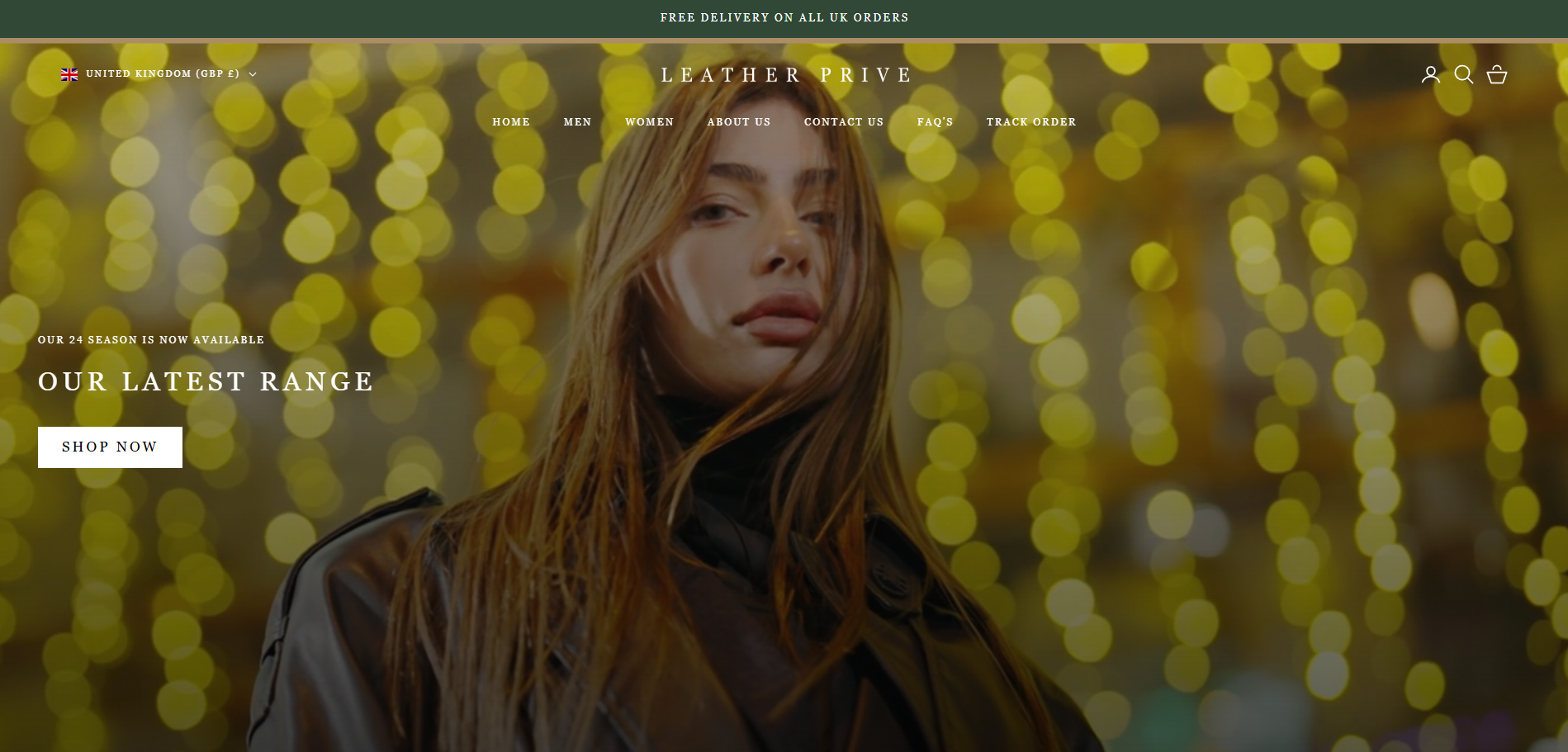 Leather Prive - Fashion E-commerce Website by Elevation Media