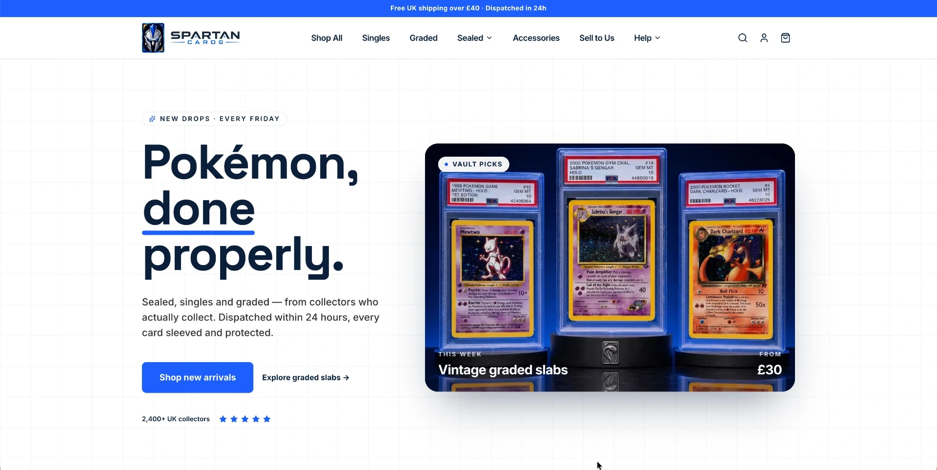 Spartan Cards website built by Elevation Media