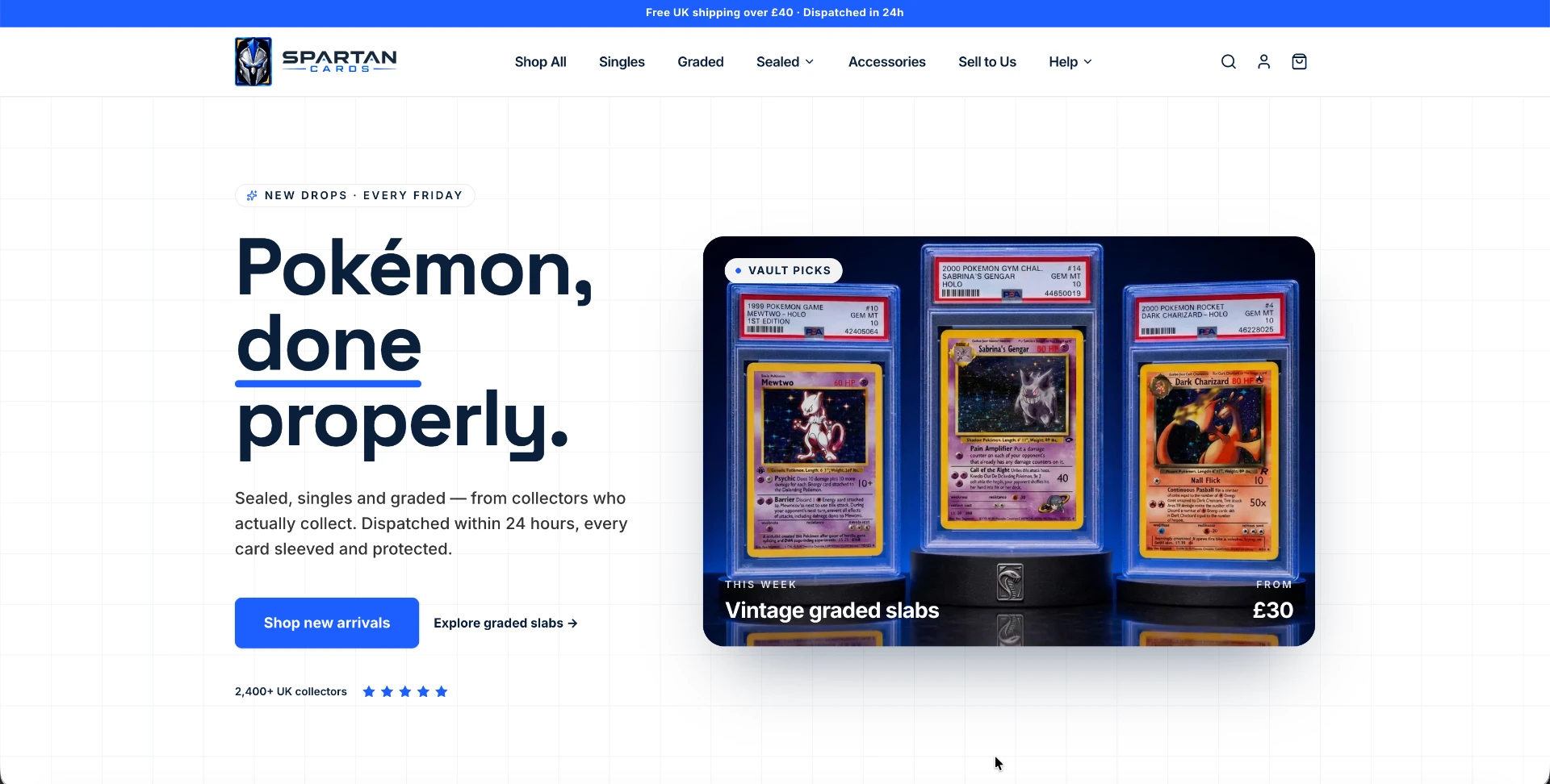 Spartan Cards website by Elevation Media